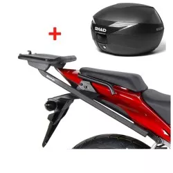 Pack Top case Shad SH39 + support pour Honda CB500F 2013-2015 et CBR500R 2014-2015