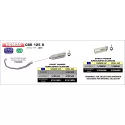 Collecteur Racing 51002MI Inox pour Honda CBR125R 2004-2006