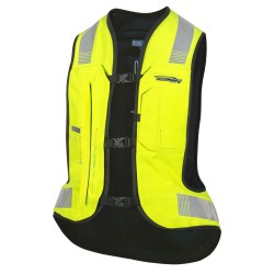 Gilet Airbag moto HELITE TURTLE Hi-Vis (fluo) Electronique