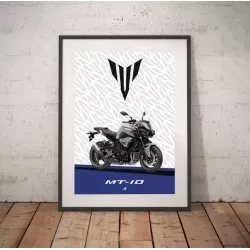 Poster affiche Pyramid avec Yamaha MT10 2016 et +