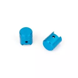 Kyoto - Capuchon de Valve Petit Piston Bleu Vendu par paire