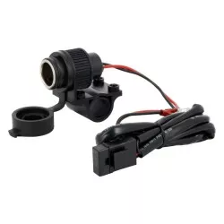 Sifam - Chargeur Guidon Allume Cigare Protection Caoutchouc-12V 120W Pour Alimentation e