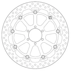 Ferodo - Disque de Frein Flottant APRILIA - Homologué TÜV
