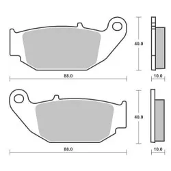 Sifam - Plaquette de frein Sifam Métal Fritté haute performance norme KBA/ABE