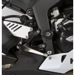 Tampons de protection R&G RACING Aero noir Kawasaki ZX6R 636