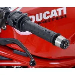 Embouts de guidon R&G RACING noir Ducati Monster 1200R