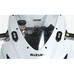 Caches orifice rétroviseur R&G RACING noir pour Suzuki GSX-R600 / 750 2006-2010