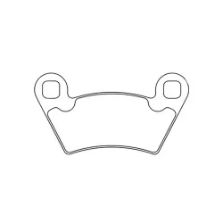 Plaquettes de frein CL BRAKES 1230ATV1 métal fritté