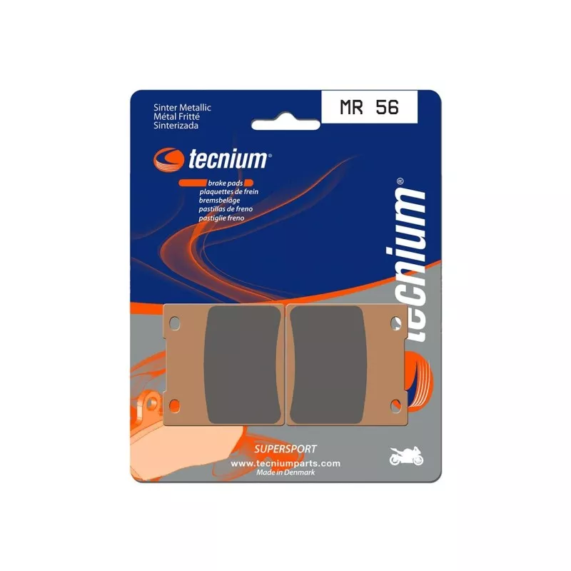 Plaquettes de frein TECNIUM MR56 métal fritté - Tech2Roo