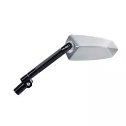 Rétroviseur Droit F1.1 PUIG, Tige noire, Pas de vis universel M10, finition aluminium ou noir