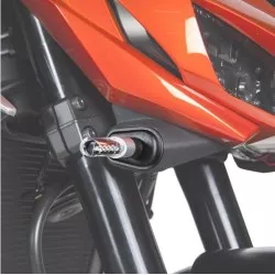 Adaptateurs pour le montage des clignotants AVANT Barracuda pour motos Kawasaki