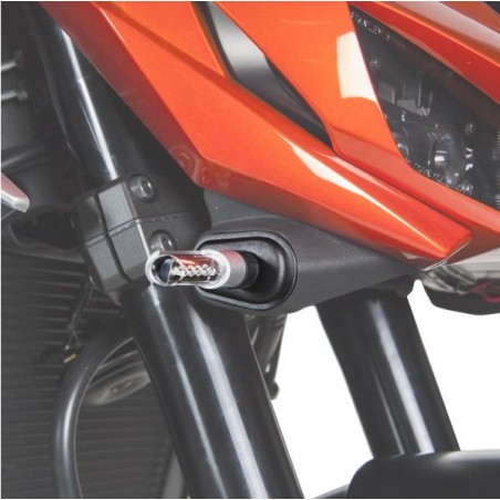 Adaptateurs pour le montage des clignotants AVANT Barracuda pour motos Kawasaki