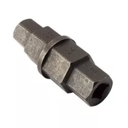 Embout pour montage et démontage d'axe de roue avant moto