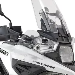 Paire de déflecteurs latéraux protège-mains transparent DF3117 GIVI pour Suzuki DL1050 VSTROM 2020 et +