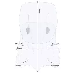 Bulle spécifique modulable incolore AIRFLOW AF8203 GIVI pour Moto Guzzi V85TT 2019 et +