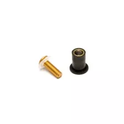 Kyoto - Kit Visserie de Parebrise Or X8 Pièces - Ø4mm Longueur 15mm