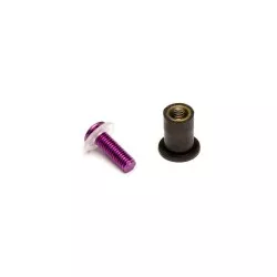 Kyoto - Kit Visserie de Parebrise Violet X8 Pièces - Ø4mm Longueur 15mm