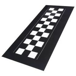 Tapis Moto damier serie4 pour garage, atelier, paddock ou showroom