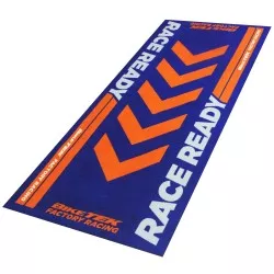 Tapis Moto RACE READY (idéal KTM) serie4 pour garage, atelier, paddock ou showroom