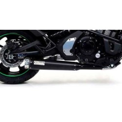 Ligne complète ARROW 74501RBA Homologuée, silencieux REBEL Dark embout Aluminium pour Kawasaki Vulcan S 650 2014-2016