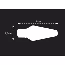 Clignotants à ampoules Chaft - SOUND - noir fumé