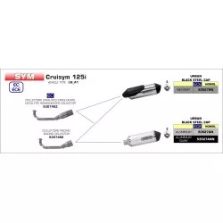 Collecteur catalytique ARROW 53074KZ Inox Homologué pour silencieux Urban sur