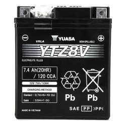 Yuasa - Batterie YTZ8-V SLA-AGM - Sans Entretien - Prête à l'Emploi