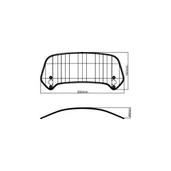 Spoiler MRA X-creen-touring-part "XCTA" fumé