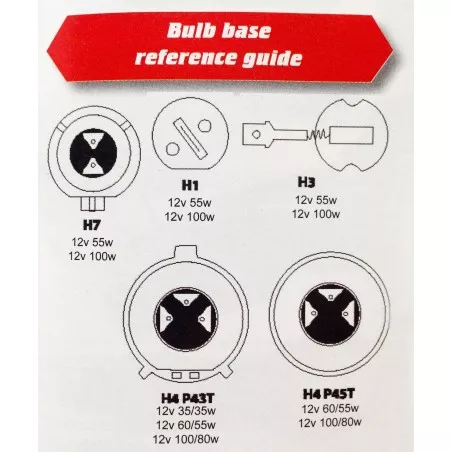 Ampoule Halogène H4 12v 60/55 P43 Lazer Bleu ou blanc