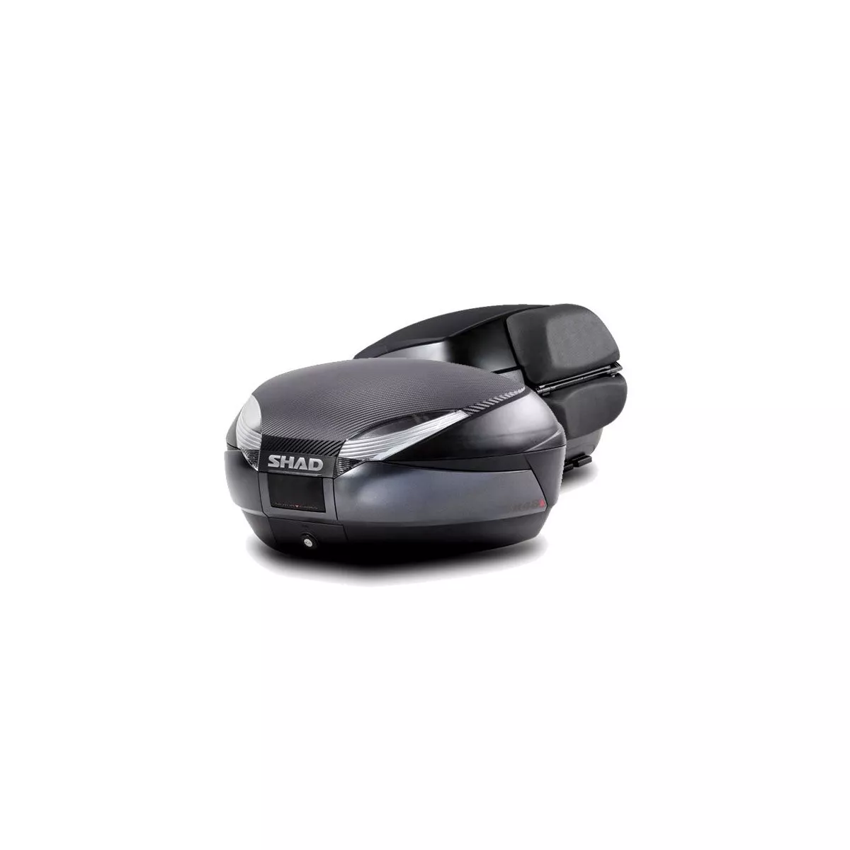 top case shad sh48 carbone avec dosseret