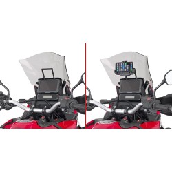 Châssis support GPS FB1179 GIVI à monter derrière la bulle, pour fixer les S902A et support GPS pour Honda CRF1100L Africa Twin 