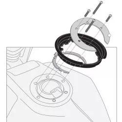 Bride Givi TANKLOCK BF53 pour fixation sacoche réservoir pour Husqvarna Svartpilen 701 2020 et +