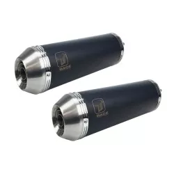 Echappement IXRACE X-Pure Black - Kawasaki GPZ 500 / S