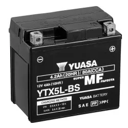 Batterie Yuasa YTX5L SLA AGM - Sans Entretien - Prête à l'emploi.