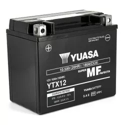 Batterie Yuasa YTX12 SLA AGM - Sans Entretien - Prête à l'emploi.
