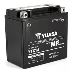 Batterie Yuasa YTX14 SLA AGM - Sans Entretien - Prête à l'emploi.
