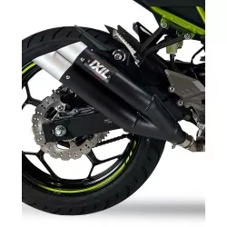 Echappement IXIL DUAL HYPERLOW XL BLACK EDITION pour KAWASAKI Ninja 125 et Z125 2021 et +