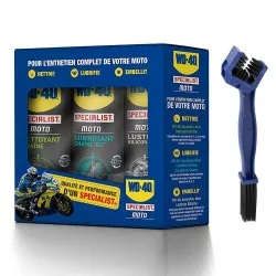Wd40 - KIT SPRAY TRIPACK WD40 + BROSSE SPECIALE CHAINE
