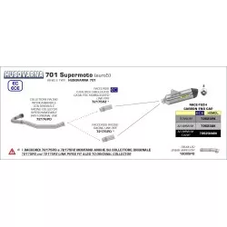 Raccord intermédiaire Racing 72143PD ARROW pour Husqvarna 701 Supermoto 2021 et +
