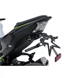 SUP10 Support de plaque Ermax Aluminium noir pour Kawasaki Z900 2020 et +