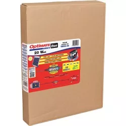 OptiMATE SOLAR 20W - Chargeur, Testeur et Mainteneur Solaire par impulsions pour batteries 12V, avec panneau solaire 20W
