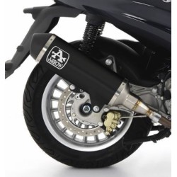 Silencieux URBAN ARROW 53539ANN Aluminium Dark, avec embout inox Noir, pour Piaggio Beverly 300 HPE 2021 et +