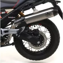 Silencieux INDY RACE ARROW 72632PK Titane embout carbone Homologué pour Moto Guzzi V85TT 2019 et +