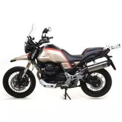 Silencieux INDY RACE ARROW 72632PK Titane embout carbone Homologué pour Moto Guzzi V85TT 2019 et +