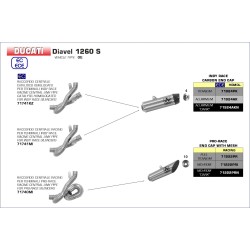 Silencieux INDY RACE 71924AK ARROW Aluminium pour Ducati DIAVEL 1260 S 2019 et +