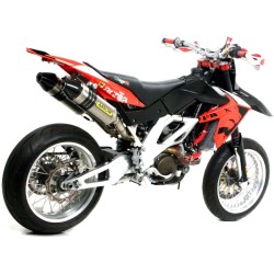 Ligne complète COMPETITION OFF ROAD MX 75110TK ARROW Full Titane embout Carbone pour Aprilia SX-V 4.5 2007-2014