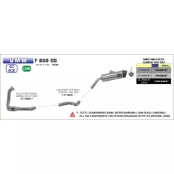Collecteur racing ARROW inox 71743MI pour BMW F850GS 2018 et +