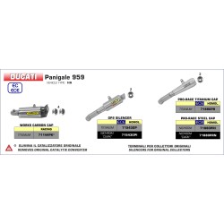 Silencieux GP2 ARROW 71543GPI Nichrom Dark pour Ducati Panigale 959 2016-2019