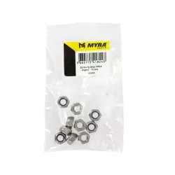 Myra - Ecrou Nylstop M6x4 - Argent - 10 pcs