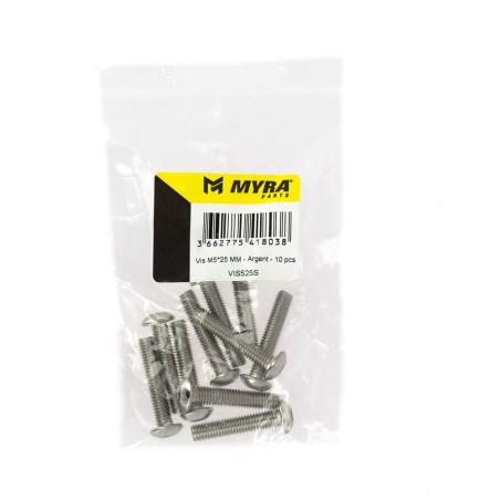 Myra - Vis M525 MM - Argent - 10 pcs